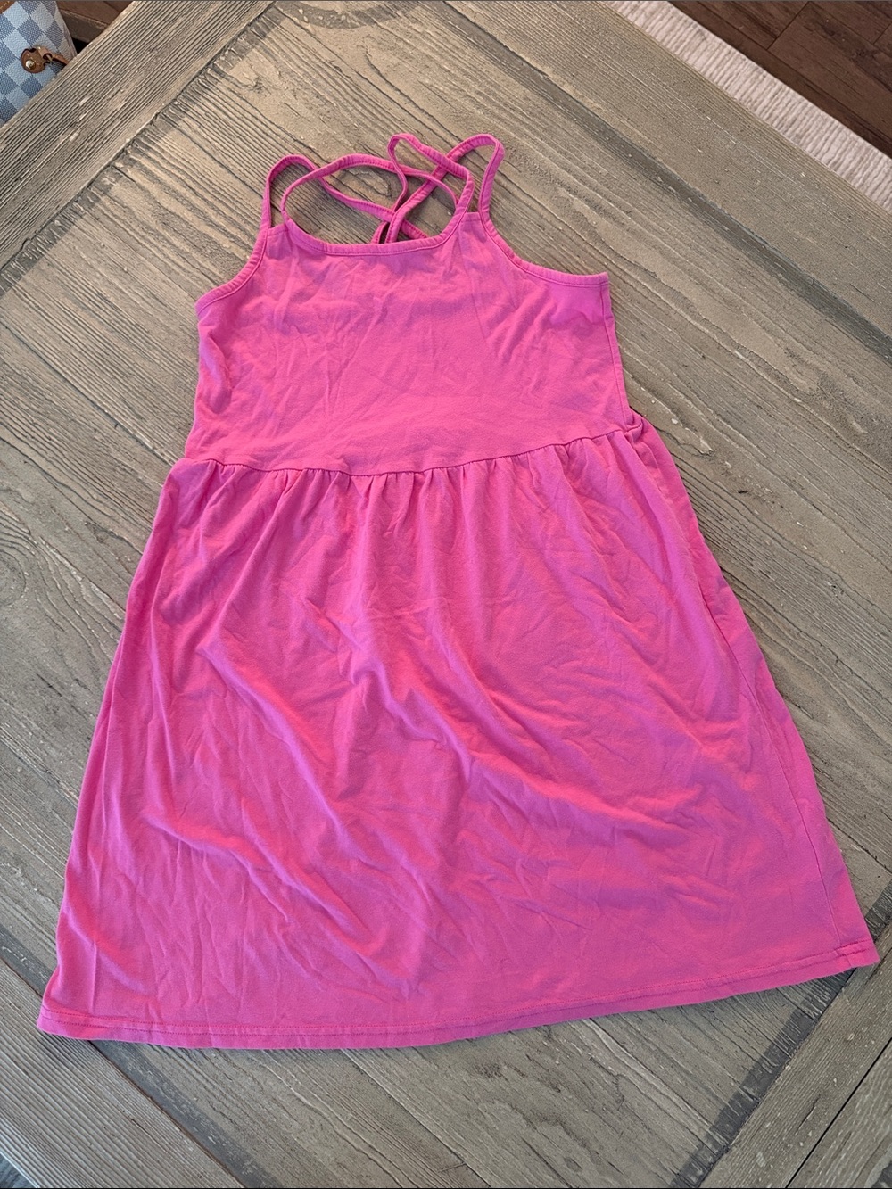 The Children's Place Hot Pink Strappy Casual Girls Dress